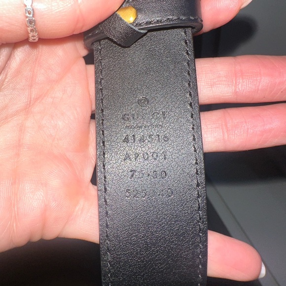 Black Marmont Gucci belt 75/30 - Picture 2 of 3